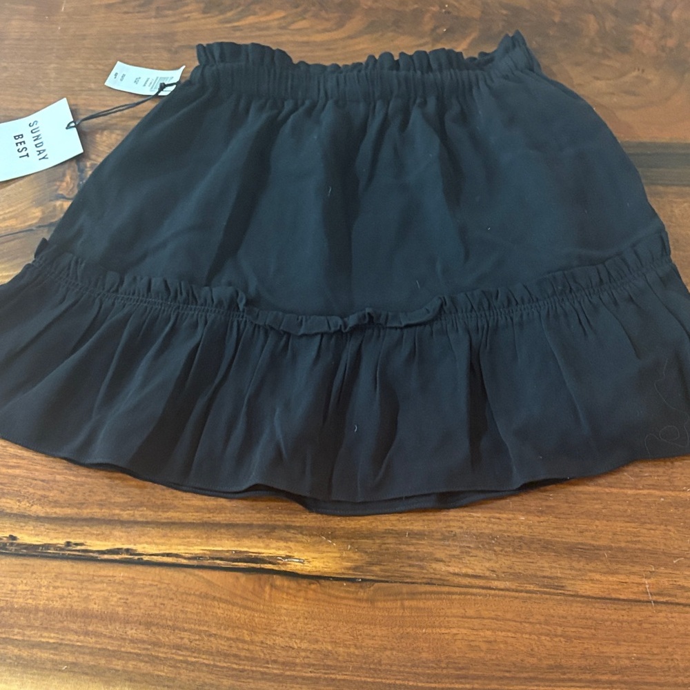 Sunday Best Black Mini Skirt